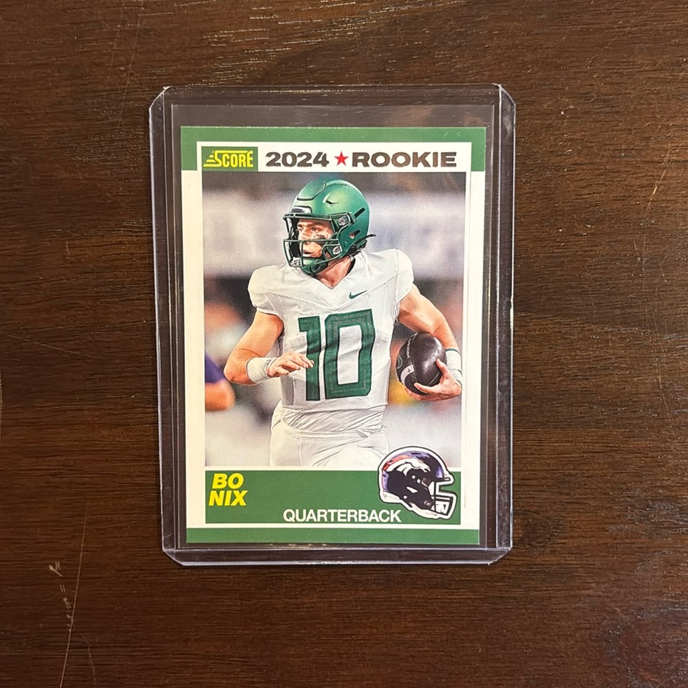 Bo Nix Score 35th Anniversary Rookie Card #9
